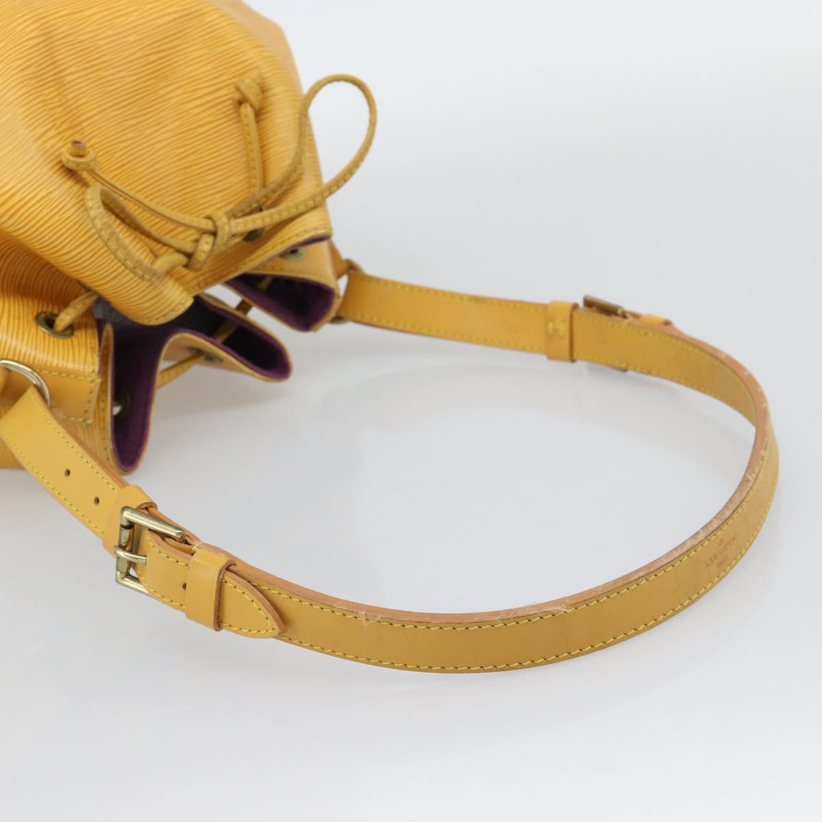 LOUIS VUITTON Epi Petit Noe Shoulder Bag Tassili Yellow M44109 LV Auth ka5433