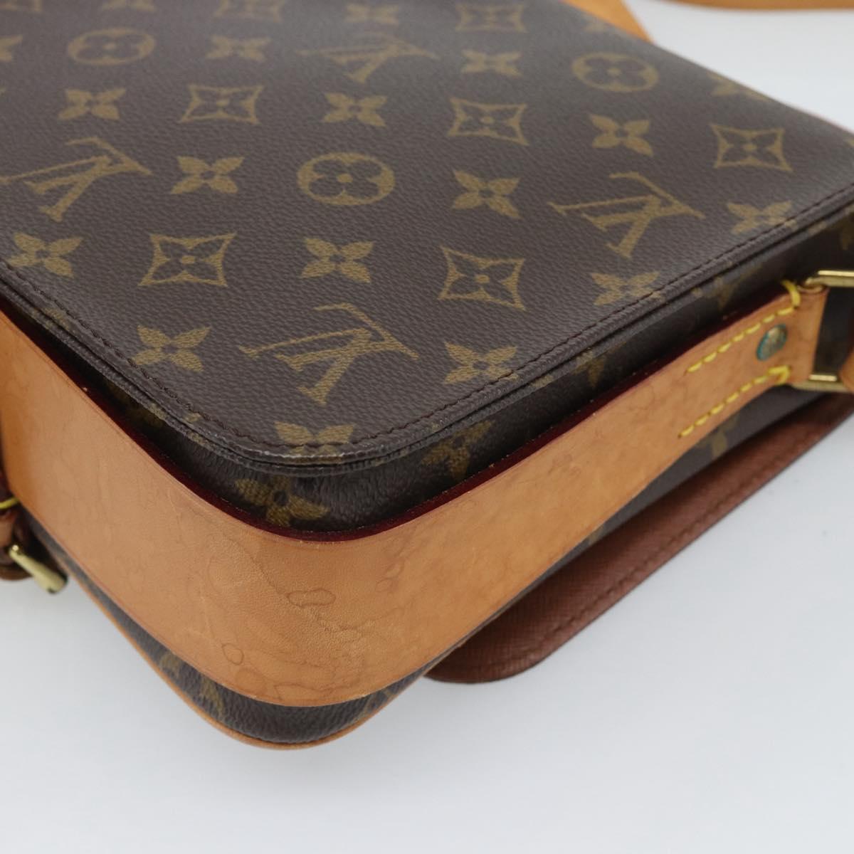 LOUIS VUITTON Monogram Cartouchiere MM Shoulder Bag M51253 LV Auth ka5435