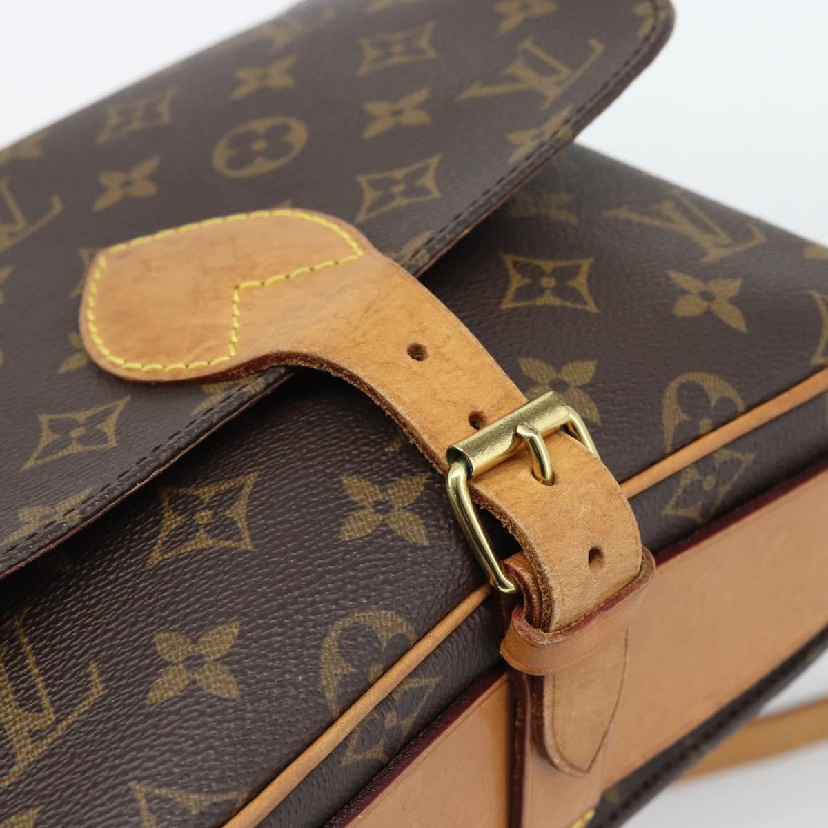 LOUIS VUITTON Monogram Cartouchiere MM Shoulder Bag M51253 LV Auth ka5435