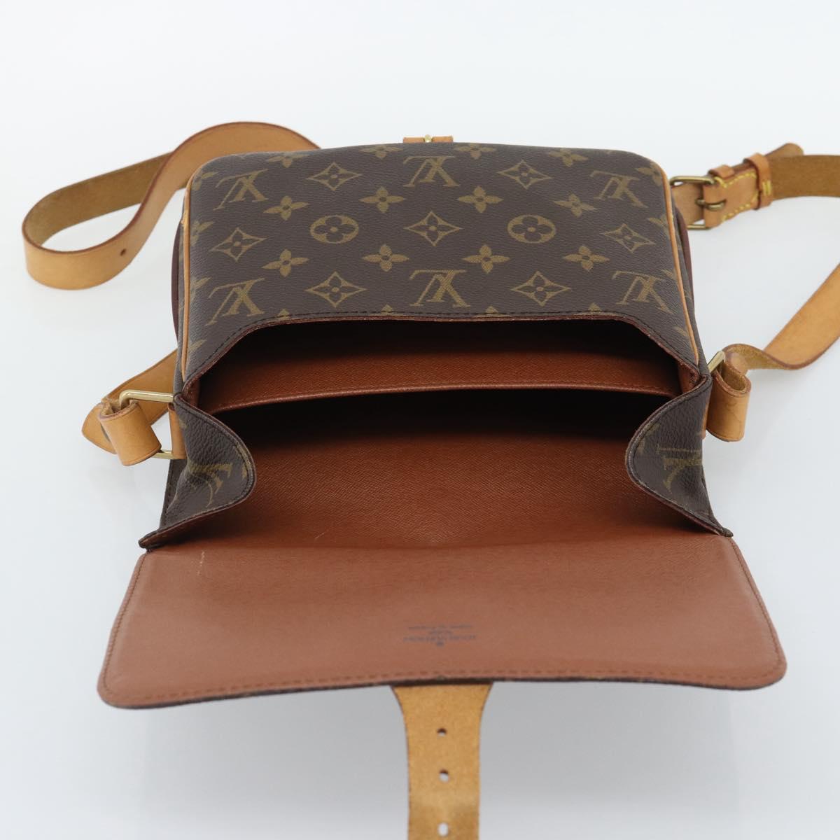LOUIS VUITTON Monogram Cartouchiere MM Shoulder Bag M51253 LV Auth ka5435