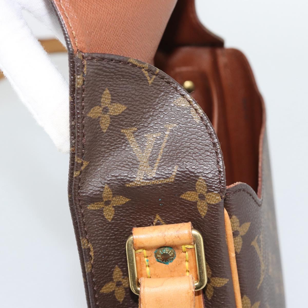 LOUIS VUITTON Monogram Cartouchiere MM Shoulder Bag M51253 LV Auth ka5435