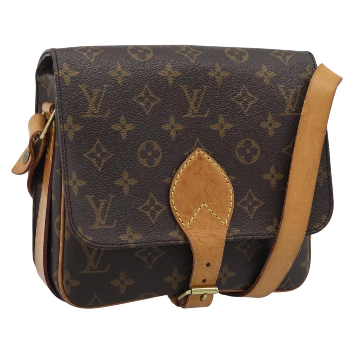 LOUIS VUITTON Monogram Cartouchiere MM Shoulder Bag M51253 LV Auth ka5435