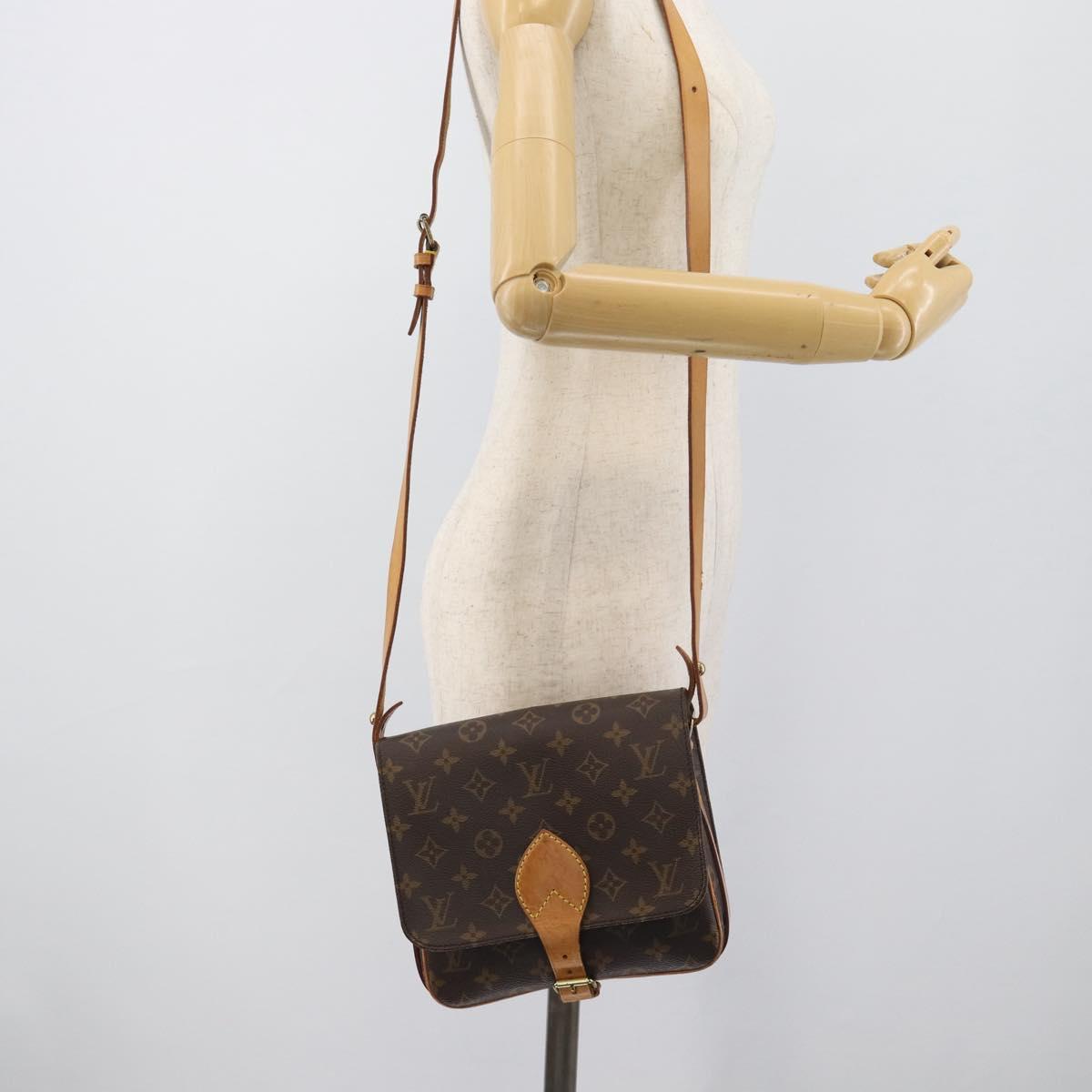LOUIS VUITTON Monogram Cartouchiere MM Shoulder Bag M51253 LV Auth ka5435