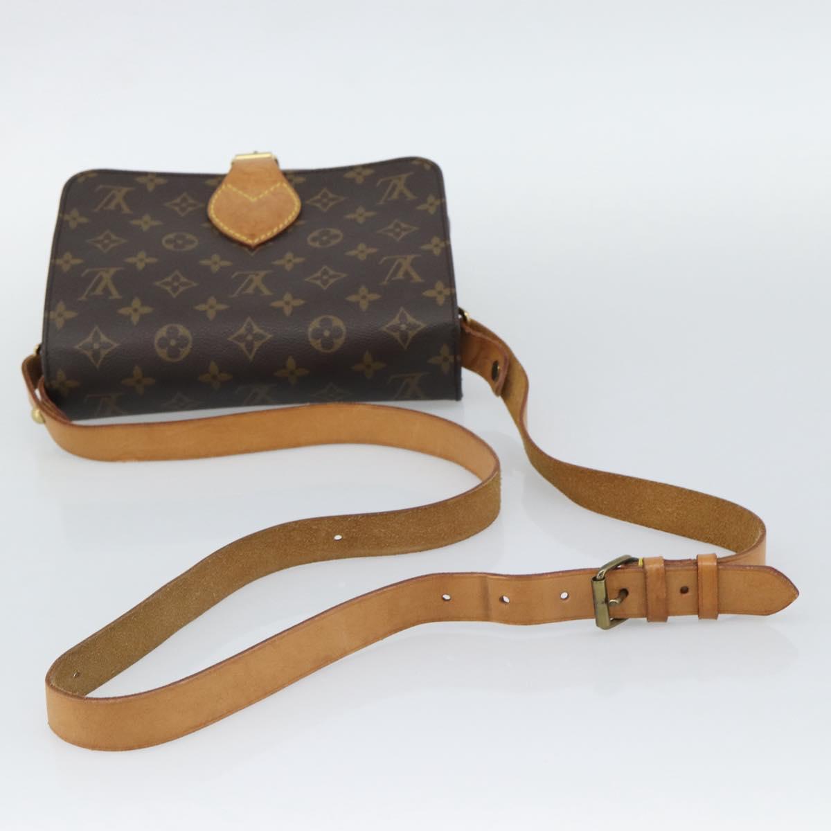 LOUIS VUITTON Monogram Cartouchiere MM Shoulder Bag M51253 LV Auth ka5435
