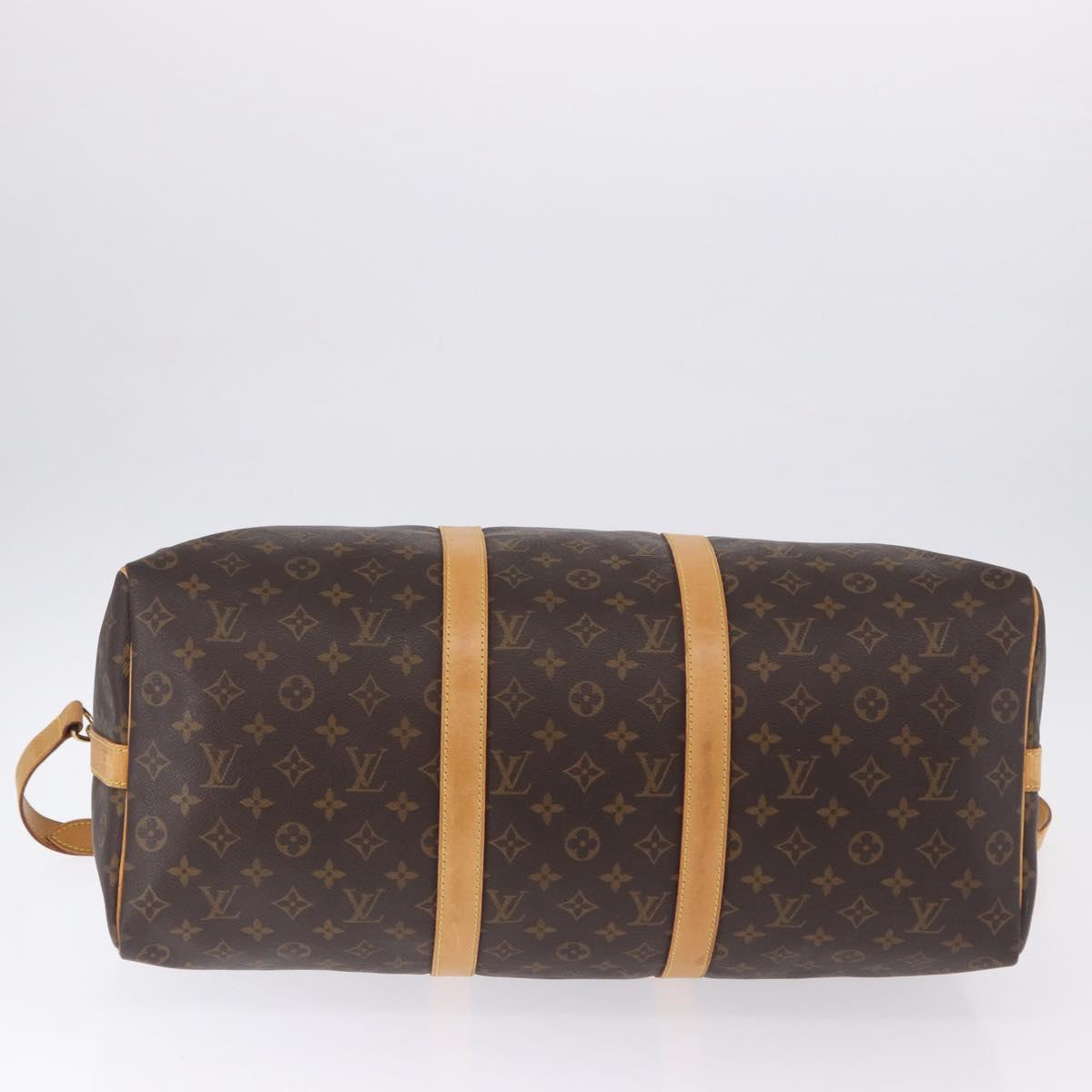 LOUIS VUITTON Monogram Keepall Bandouliere 50 Boston Bag M41416 LV Auth ka5436A