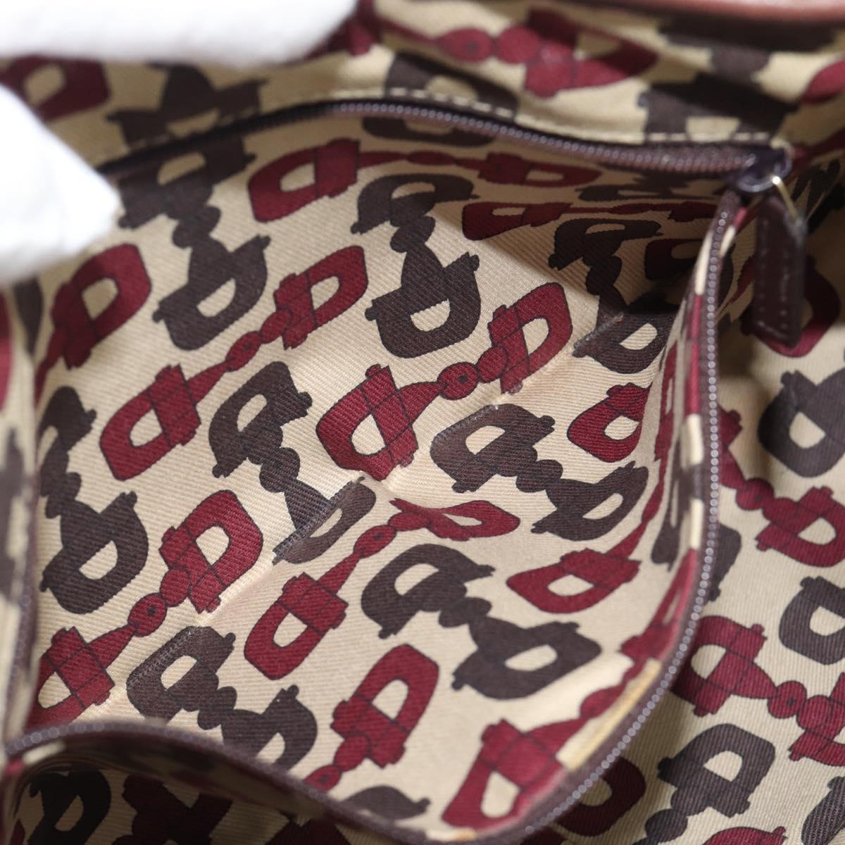 GUCCI GuccissimaGG Tote Bag Leather Brown Gold Tone 130736 Auth ka5440A