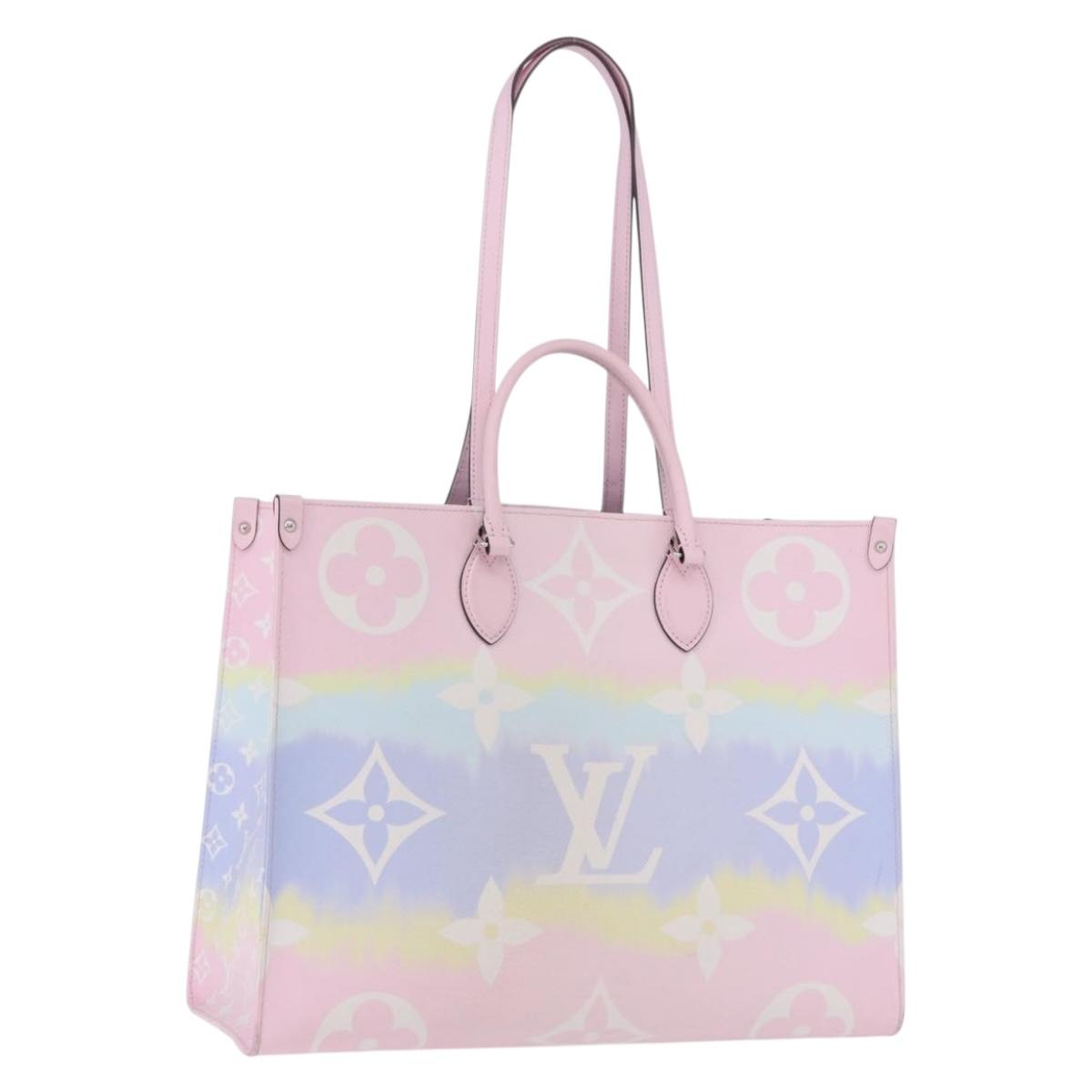 LOUIS VUITTON Monogram Giant Pastels On The Go GM 2way Multicolor Auth ka5447M