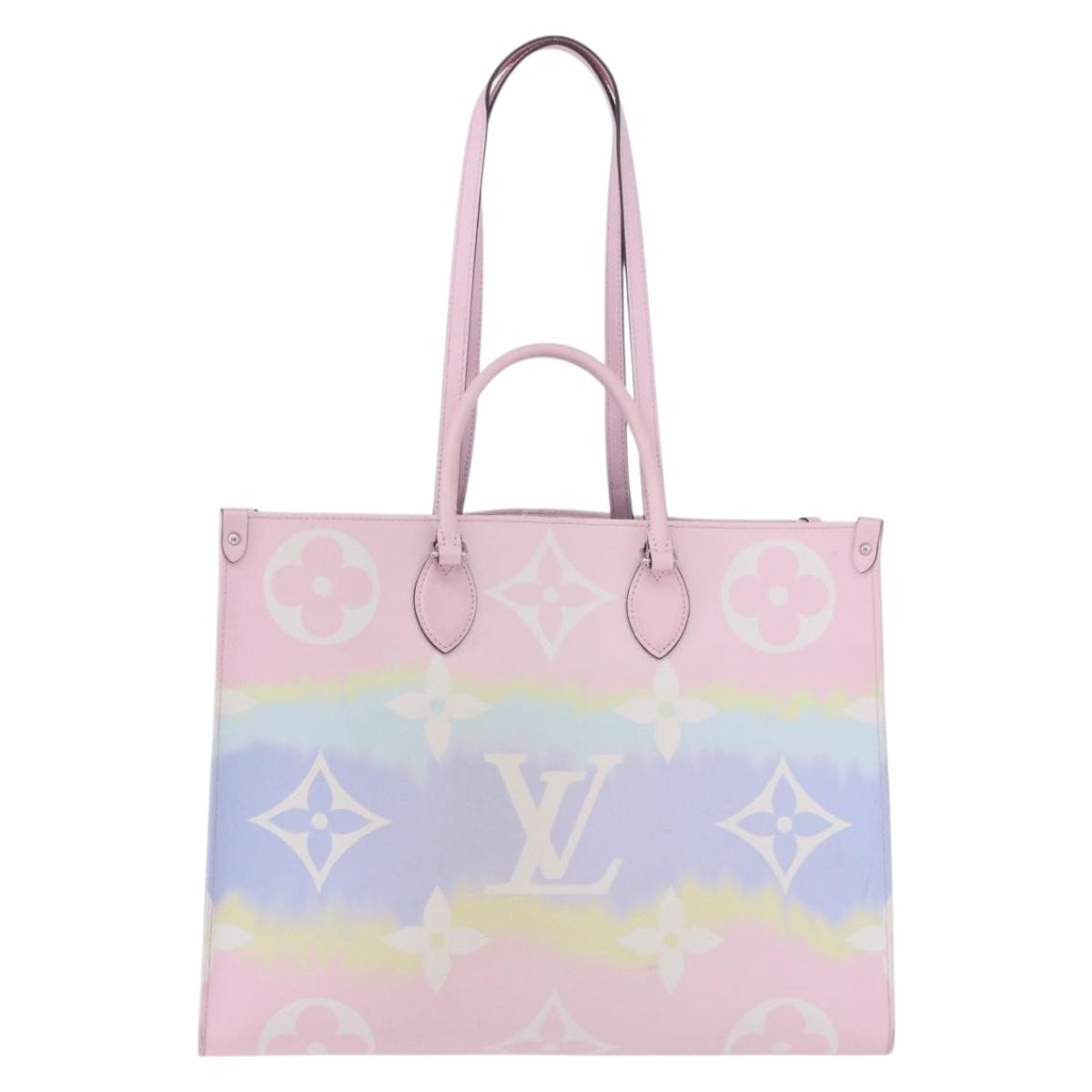 LOUIS VUITTON Monogram Giant Pastels On The Go GM 2way Multicolor Auth ka5447M