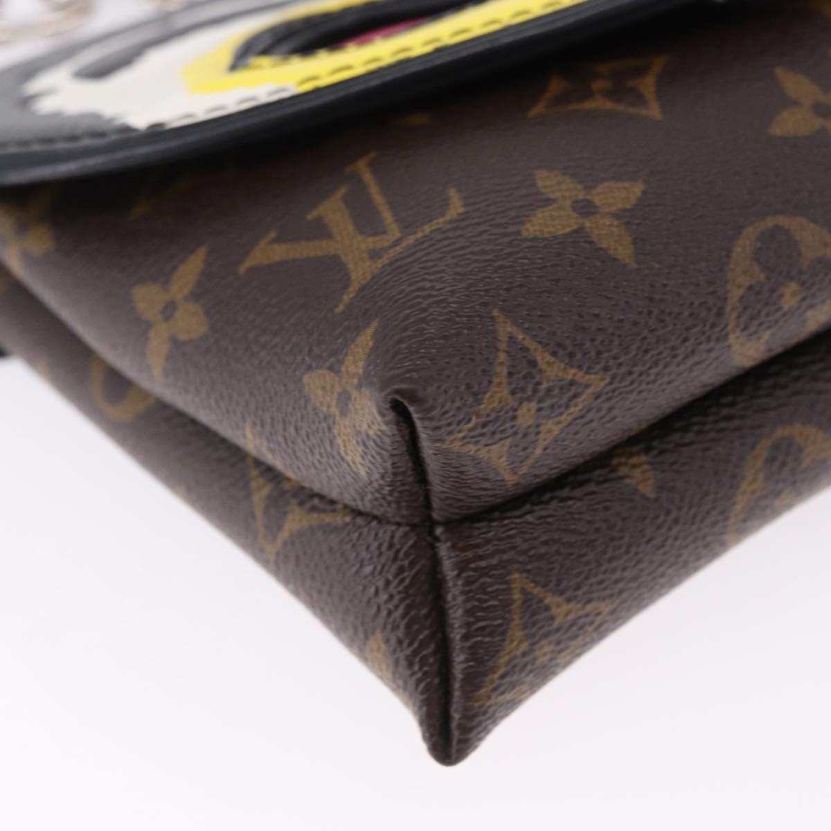LOUIS VUITTON Yamamoto Kansai Pochette Kabuki Mask M43532 Auth ka5449SAM