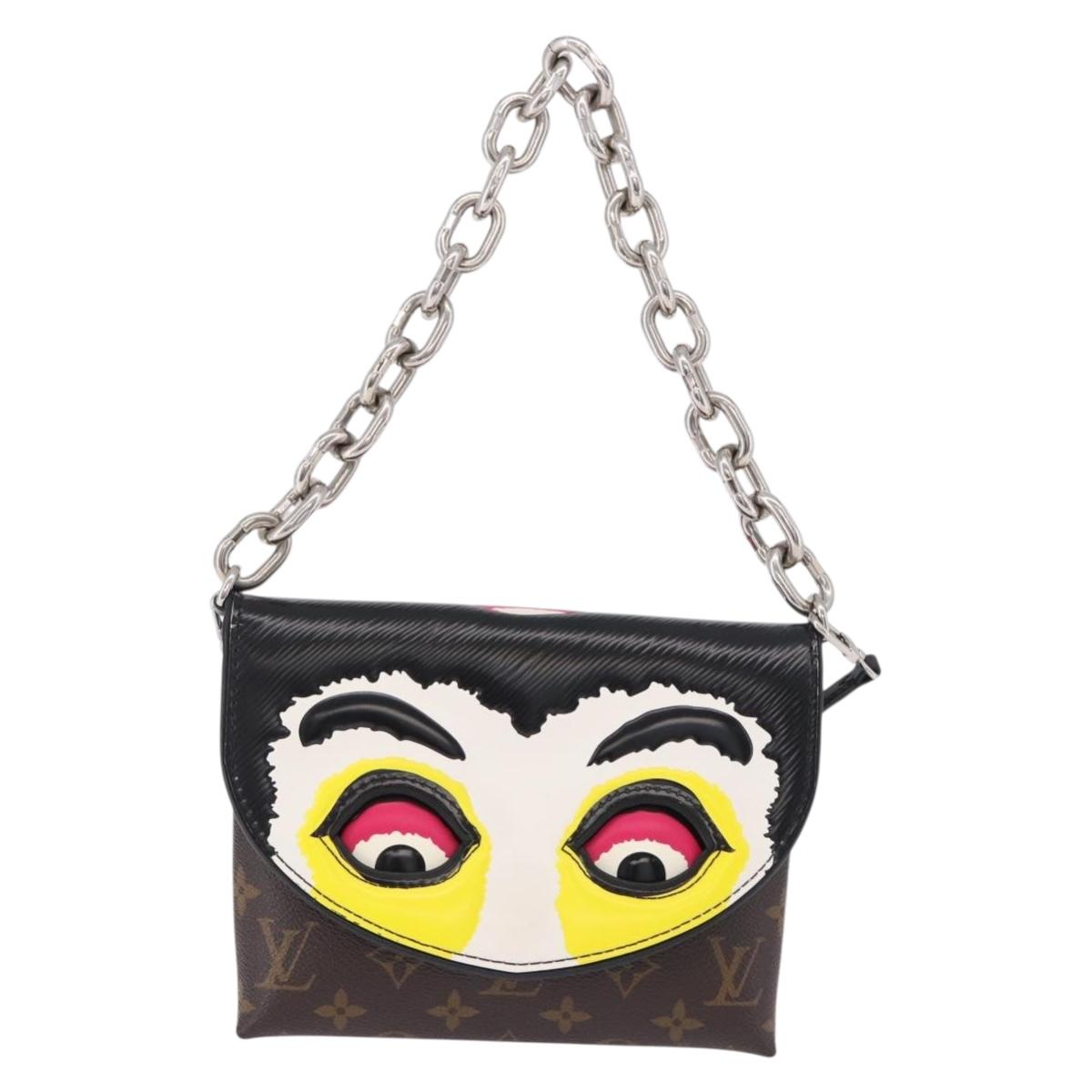 LOUIS VUITTON Yamamoto Kansai Pochette Kabuki Mask M43532 Auth ka5449SAM