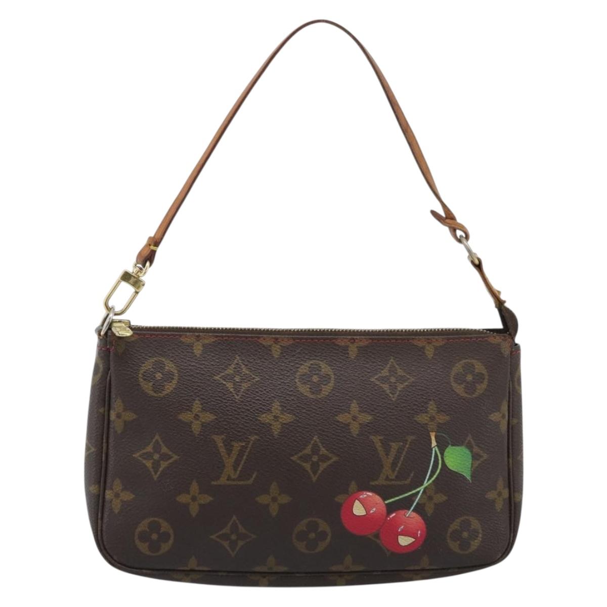 LOUIS VUITTON Monogram Cherry Pochette Accessoires Pouch M95008 LV Auth ka5453A