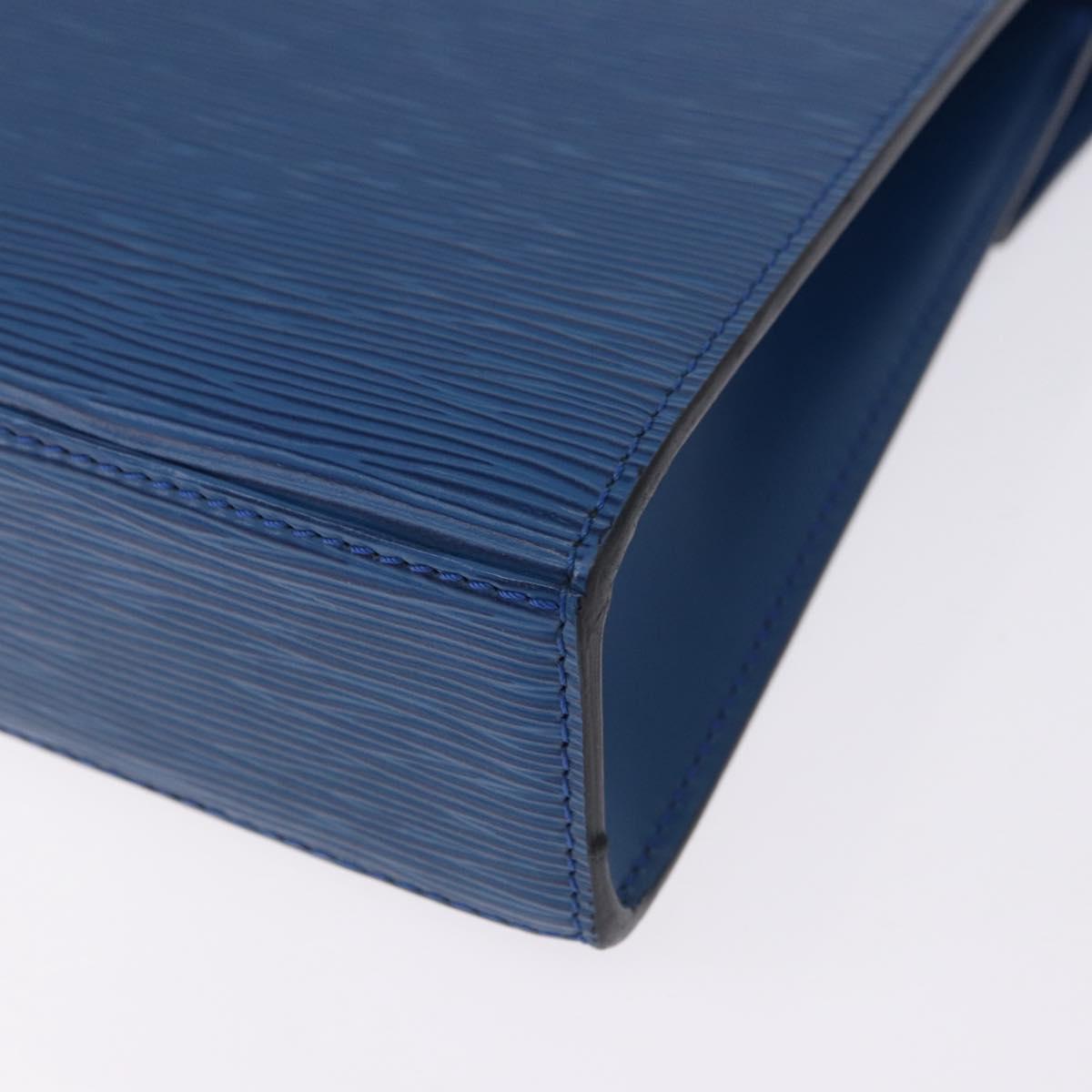LOUIS VUITTON Epi Malesherbes Hand Bag Blue M52375 LV Auth ka5454