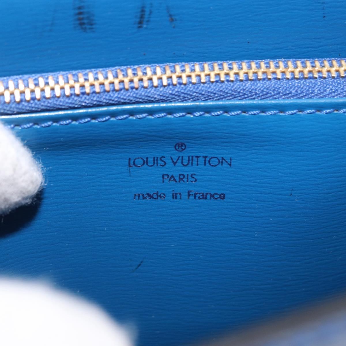 LOUIS VUITTON Epi Malesherbes Hand Bag Blue M52375 LV Auth ka5454