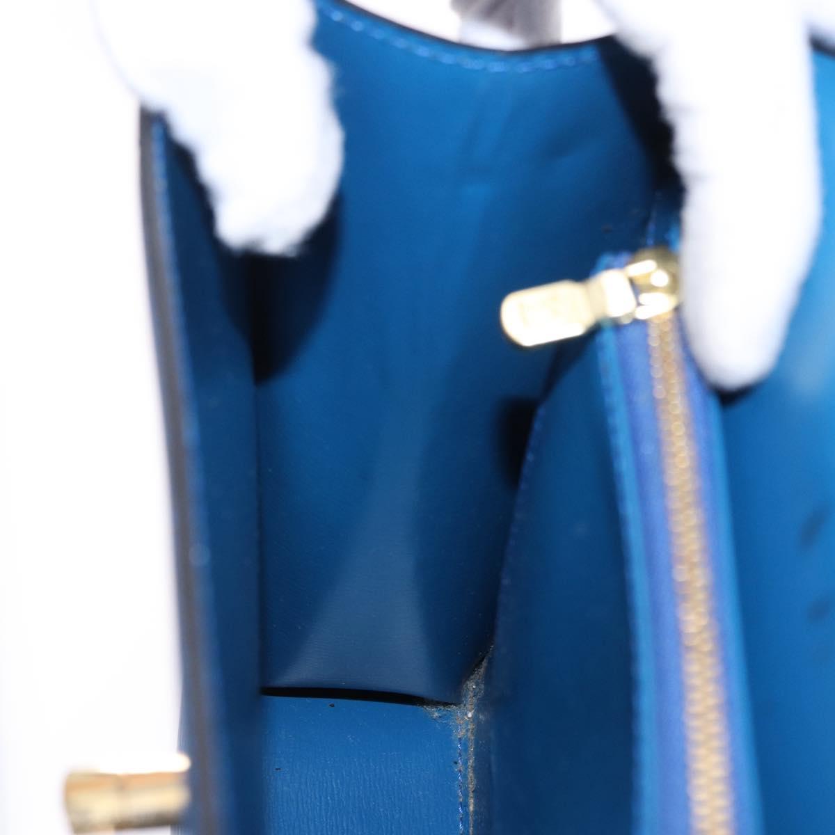 LOUIS VUITTON Epi Malesherbes Hand Bag Blue M52375 LV Auth ka5454