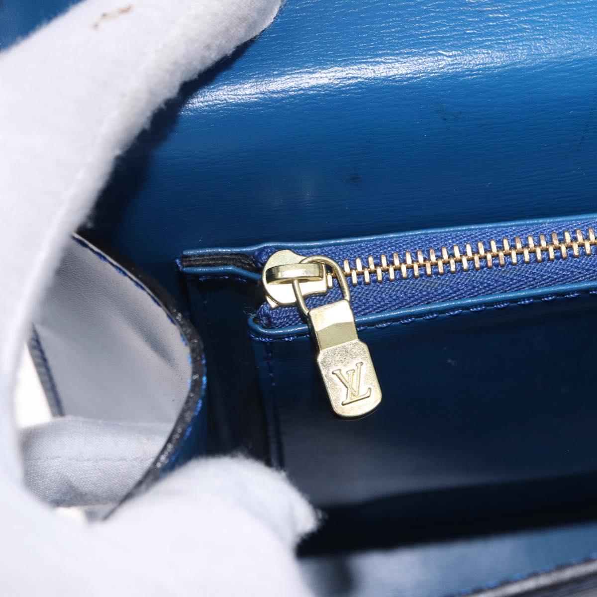 LOUIS VUITTON Epi Malesherbes Hand Bag Blue M52375 LV Auth ka5454