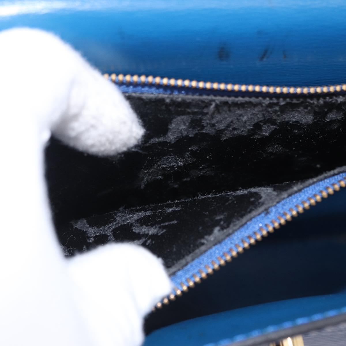 LOUIS VUITTON Epi Malesherbes Hand Bag Blue M52375 LV Auth ka5454
