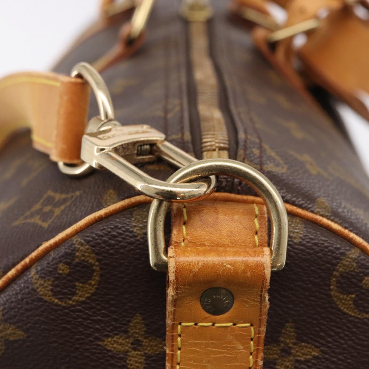 LOUIS VUITTON Monogram Keepall Bandouliere 50 Boston Bag M41416 LV Auth ka5457A