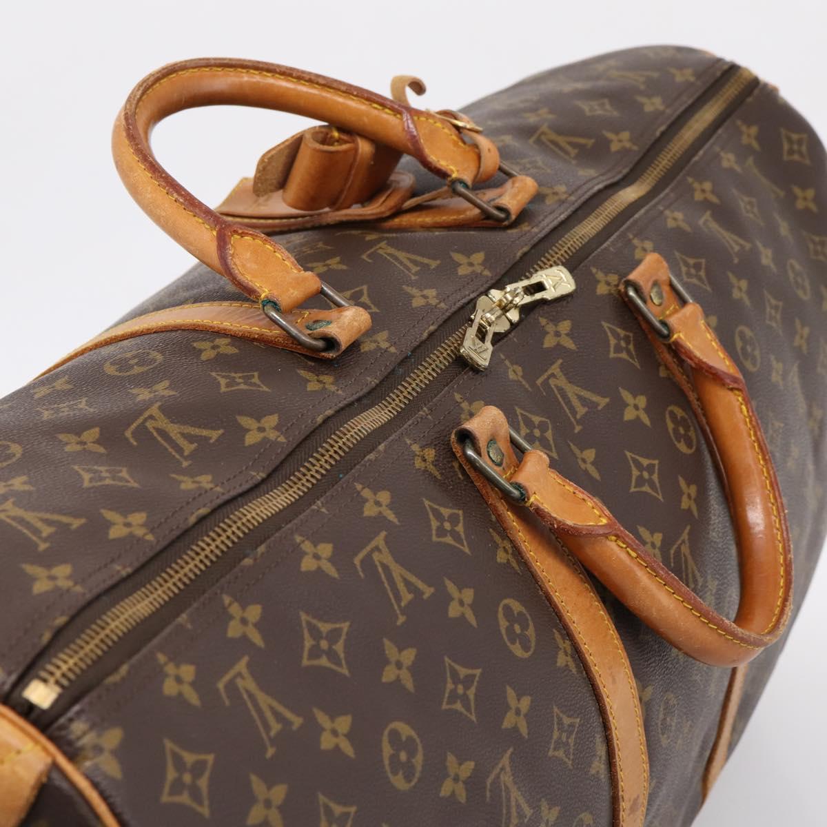 LOUIS VUITTON Monogram Keepall 60 Boston Bag M41422 LV Auth ka5459