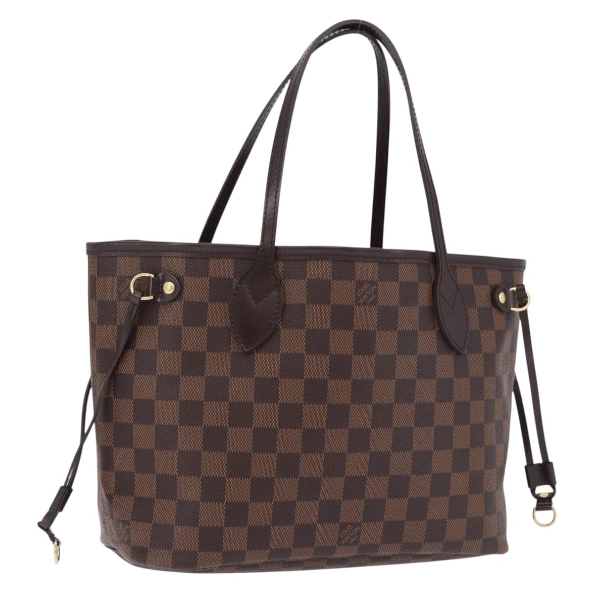 LOUIS VUITTON Damier Ebene Neverfull PM Tote Bag N51109 LV Auth ka5462SAV