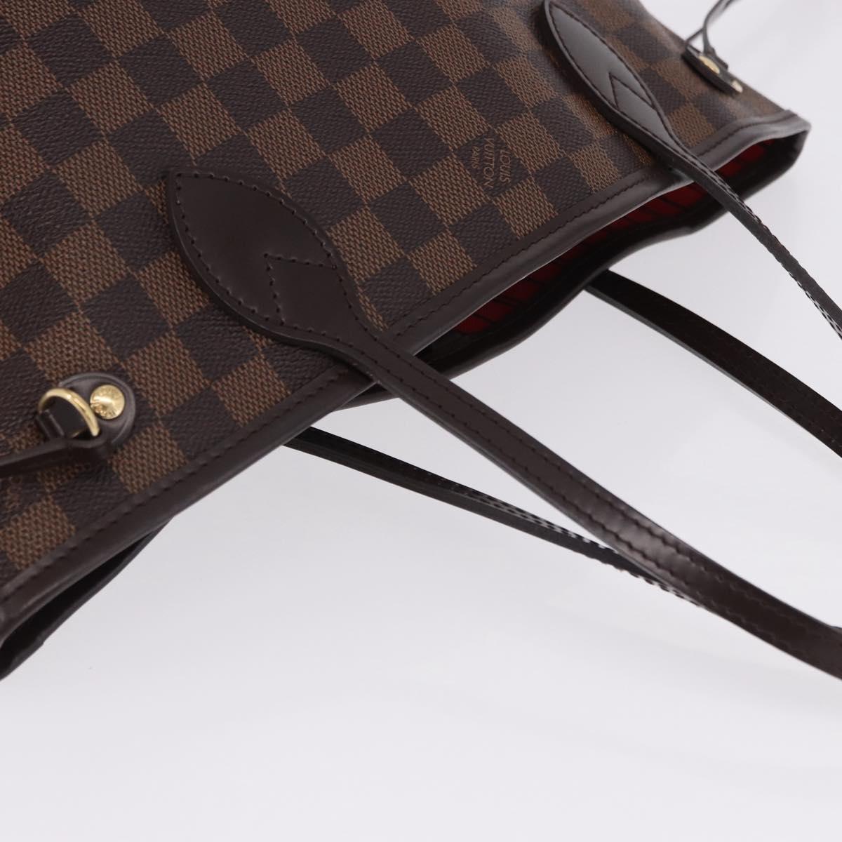 LOUIS VUITTON Damier Ebene Neverfull PM Tote Bag N51109 LV Auth ka5462SAV
