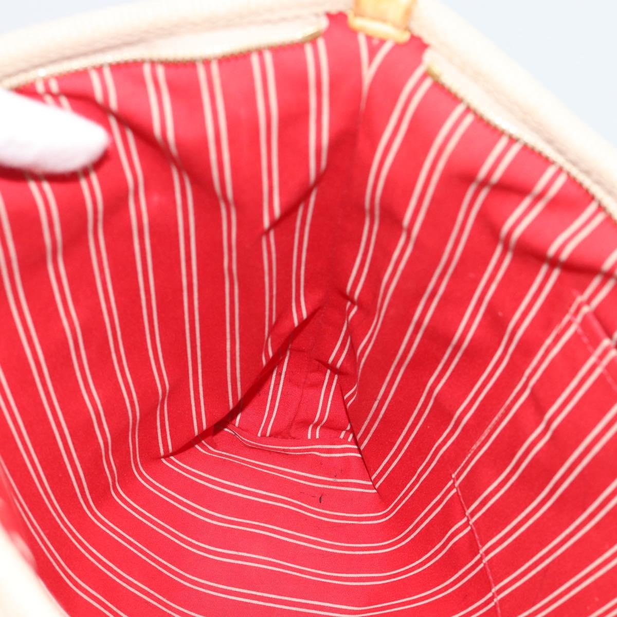 LOUIS VUITTON Antigua Cabas MM Tote Bag Beige Red M40035 LV Auth ka5465