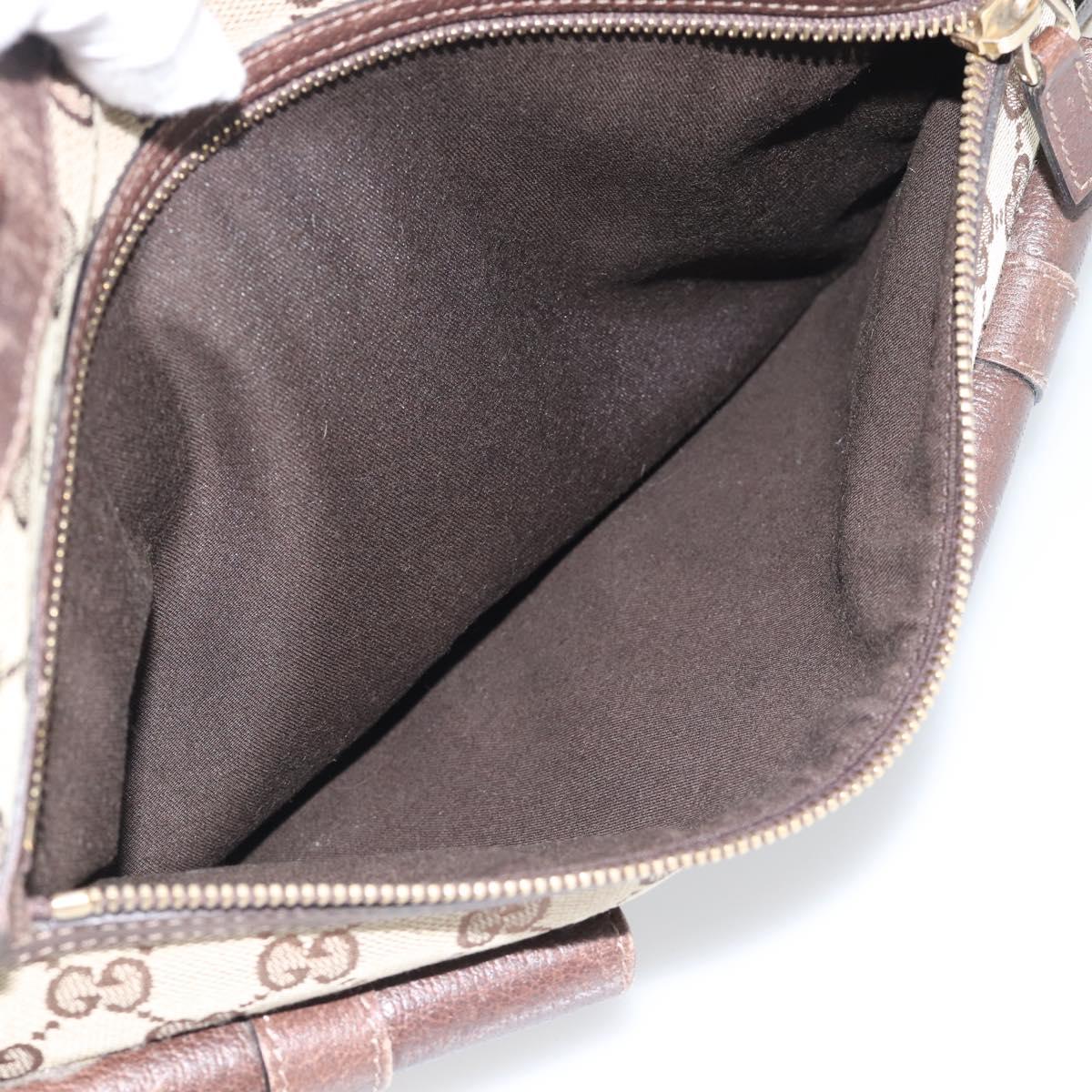 GUCCI GG Canvas Abbey Tote Bag Beige Gold Tone 146247 Auth ka5466
