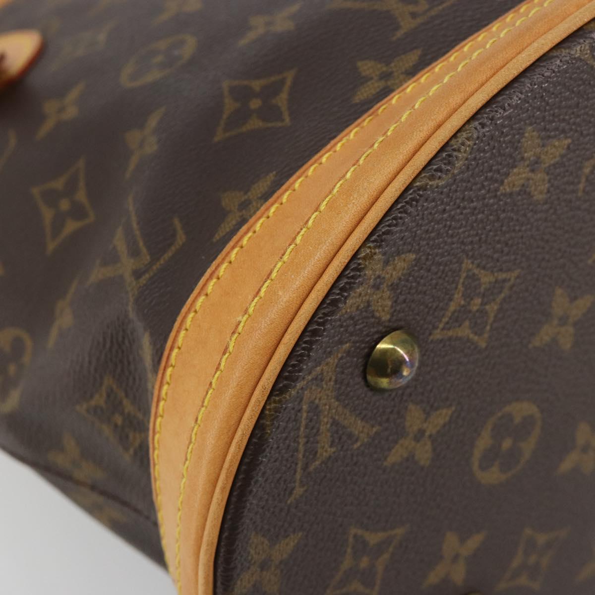 LOUIS VUITTON Monogram Bucket PM Shoulder Bag M42238 LV Auth ka5467