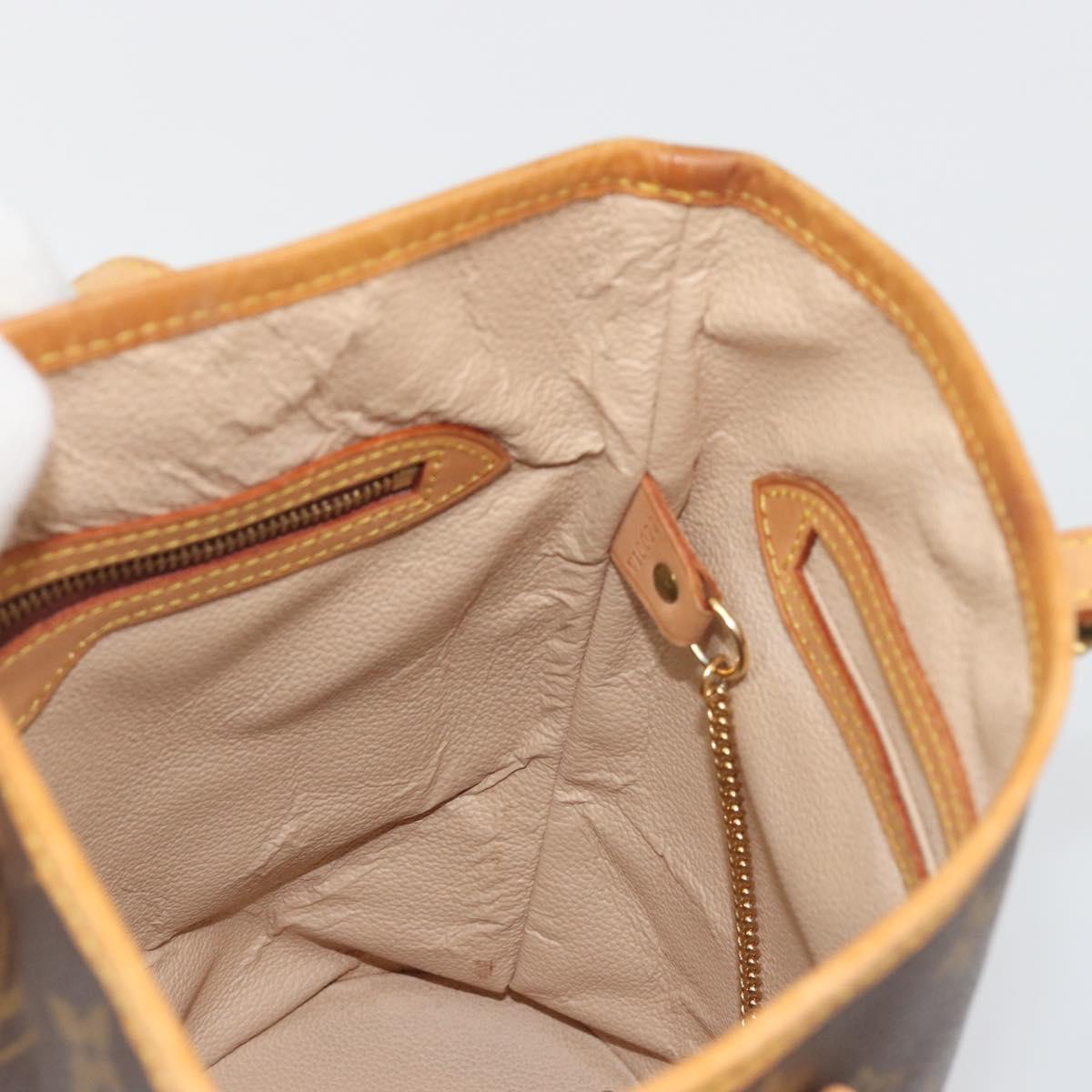 LOUIS VUITTON Monogram Bucket PM Shoulder Bag M42238 LV Auth ka5467