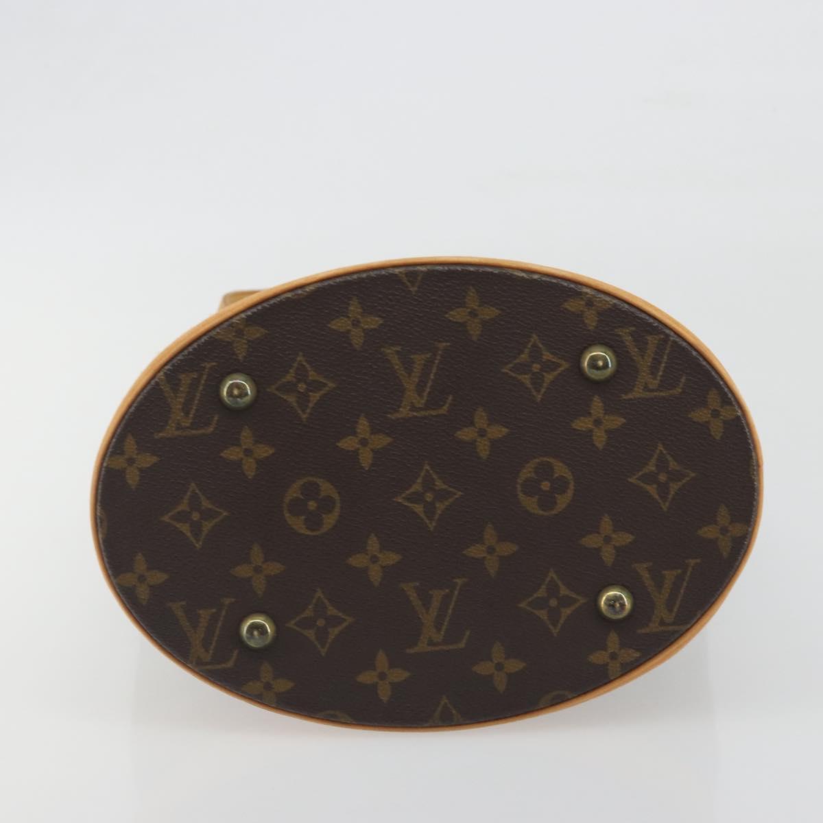 LOUIS VUITTON Monogram Bucket PM Shoulder Bag M42238 LV Auth ka5467