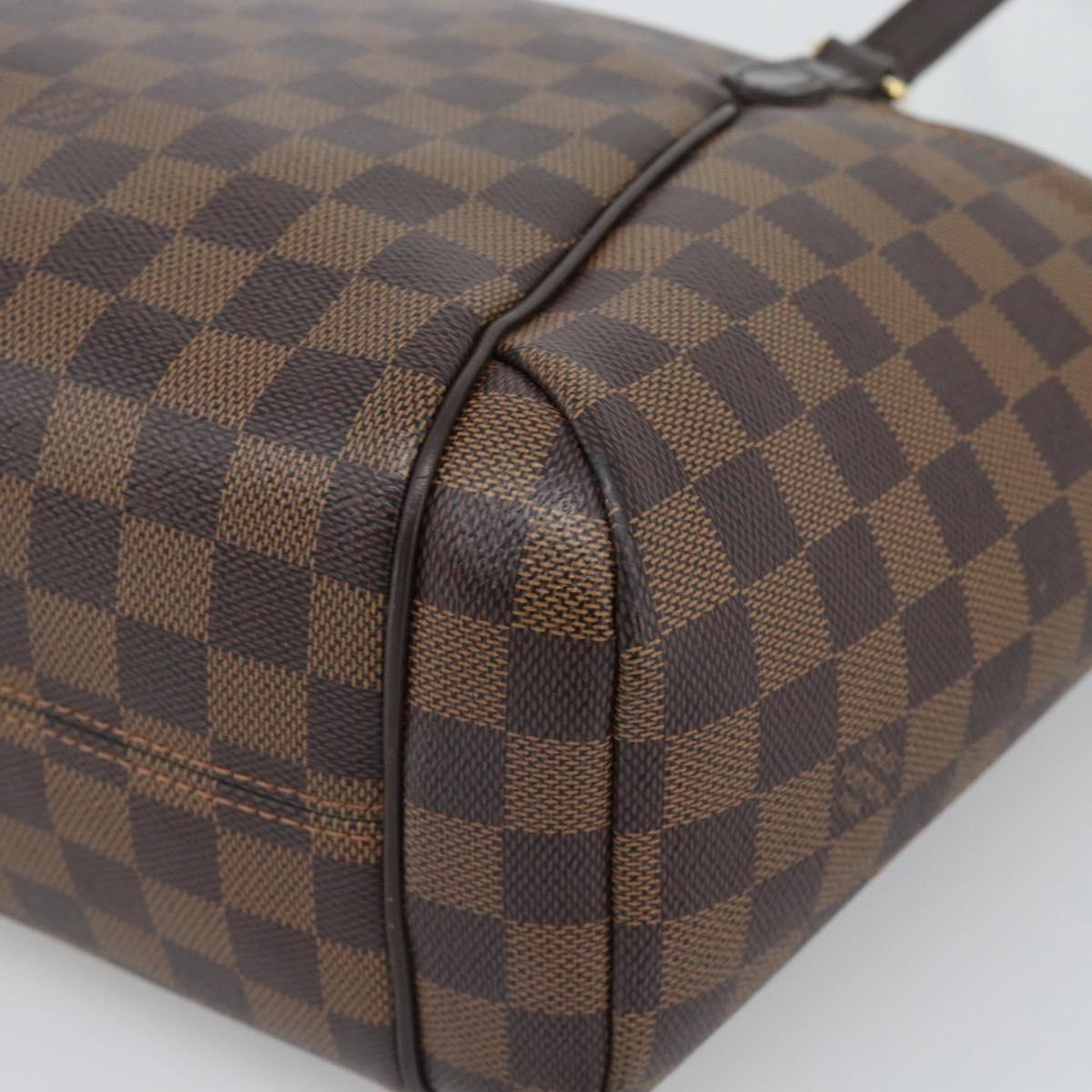 LOUIS VUITTON Damier Ebene Totally PM Tote Bag N41282 LV Auth ka5468