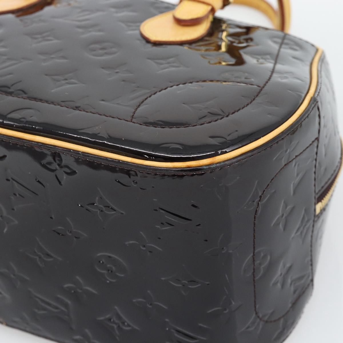 LOUIS VUITTON Monogram Vernis Summit Drive Hand Bag Amarante M93516 Auth ka5469