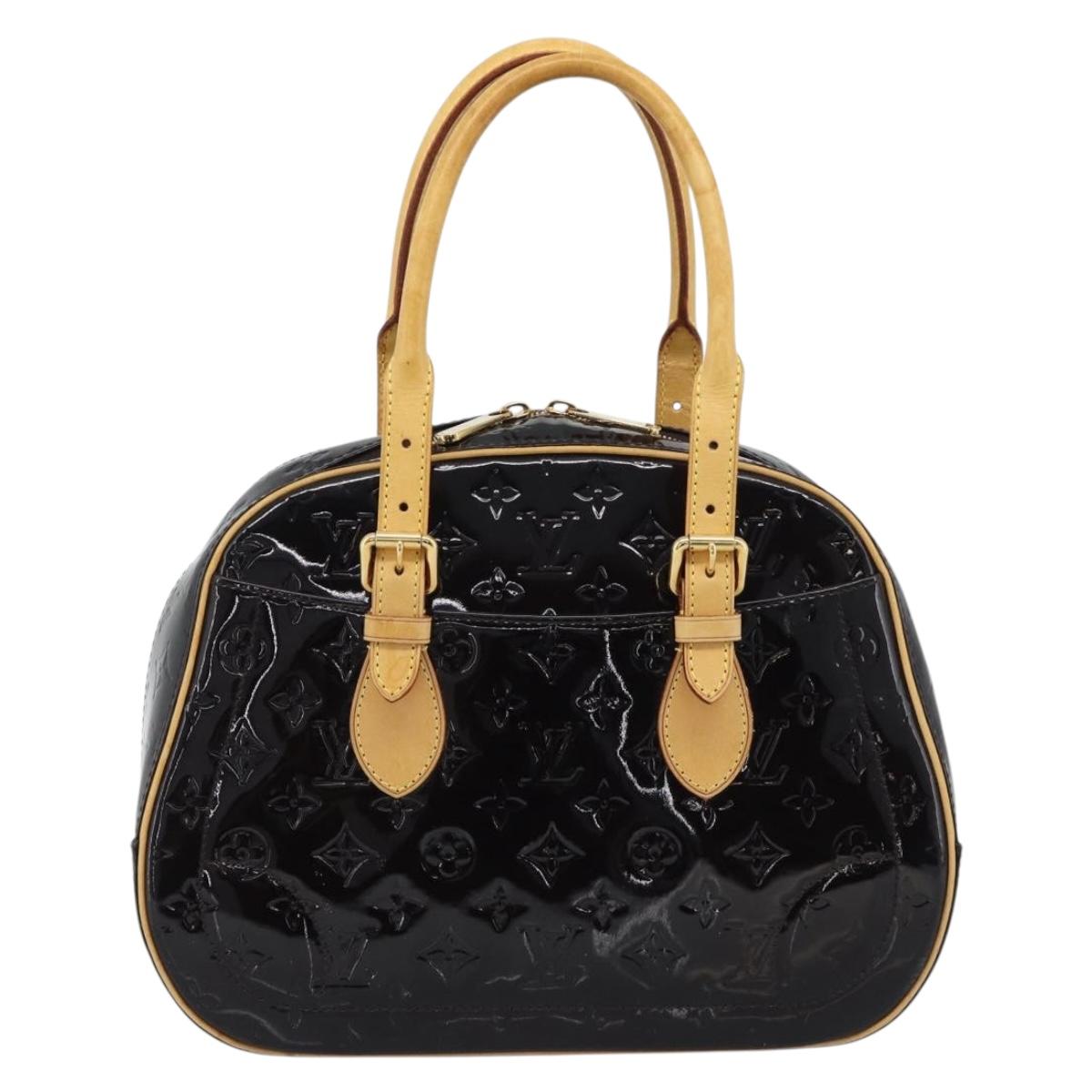 LOUIS VUITTON Monogram Vernis Summit Drive Hand Bag Amarante M93516 Auth ka5469