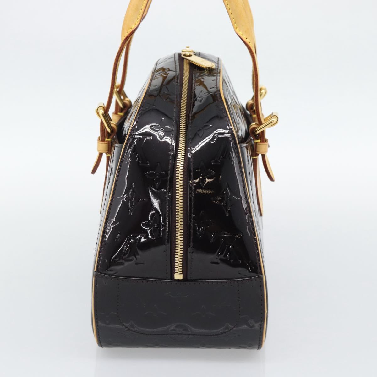 LOUIS VUITTON Monogram Vernis Summit Drive Hand Bag Amarante M93516 Auth ka5469