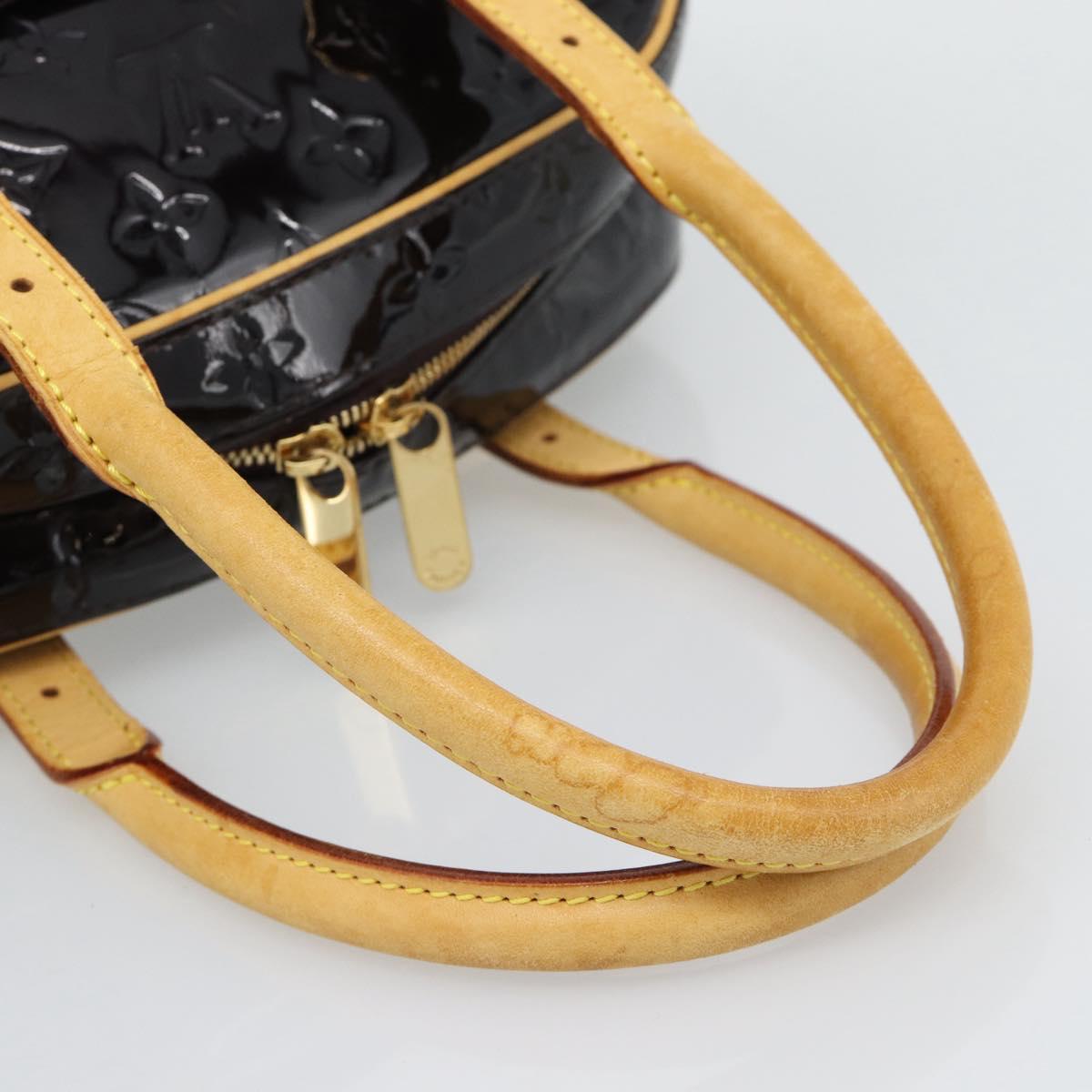 LOUIS VUITTON Monogram Vernis Summit Drive Hand Bag Amarante M93516 Auth ka5469