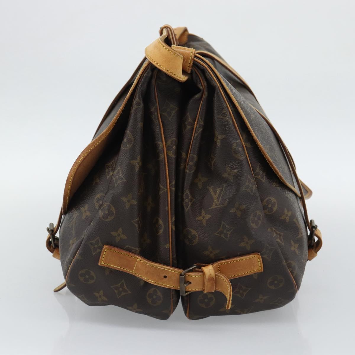 LOUIS VUITTON Monogram Saumur 43 Shoulder Bag M42252 LV Auth ka5471
