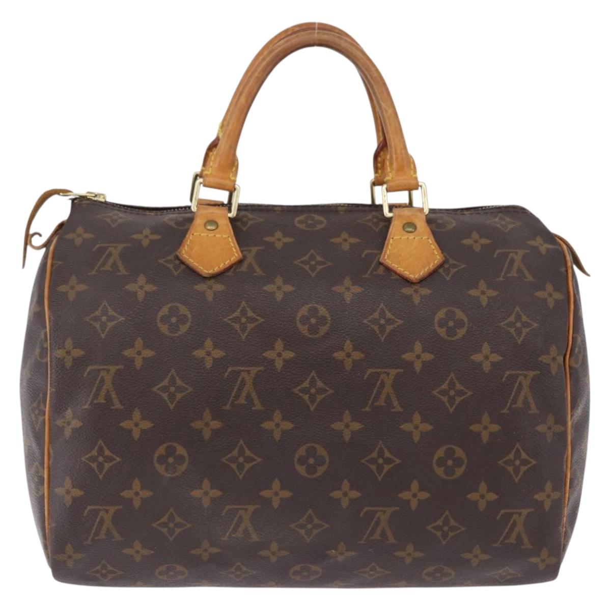LOUIS VUITTON Monogram Speedy 30 Hand Bag M41526 LV Auth ka5482A