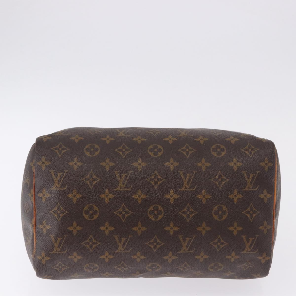 LOUIS VUITTON Monogram Speedy 30 Hand Bag M41526 LV Auth ka5482A
