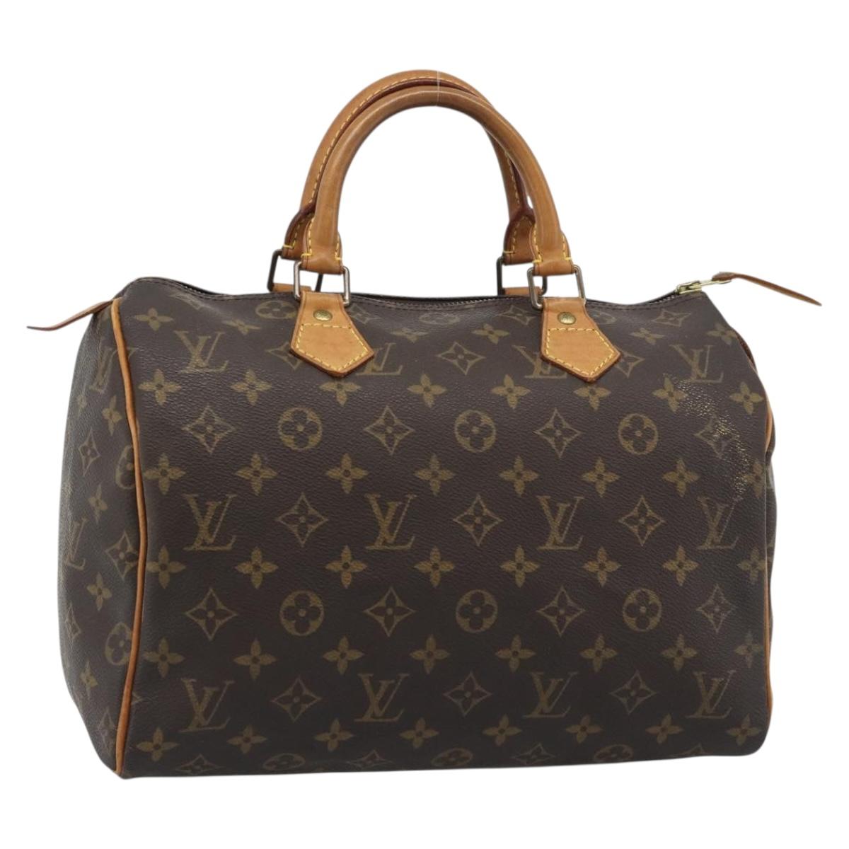 LOUIS VUITTON Monogram Speedy 30 Hand Bag M41526 LV Auth ka5483