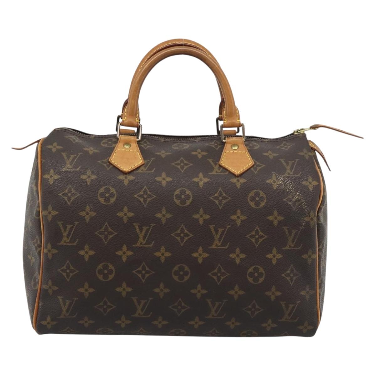 LOUIS VUITTON Monogram Speedy 30 Hand Bag M41526 LV Auth ka5483