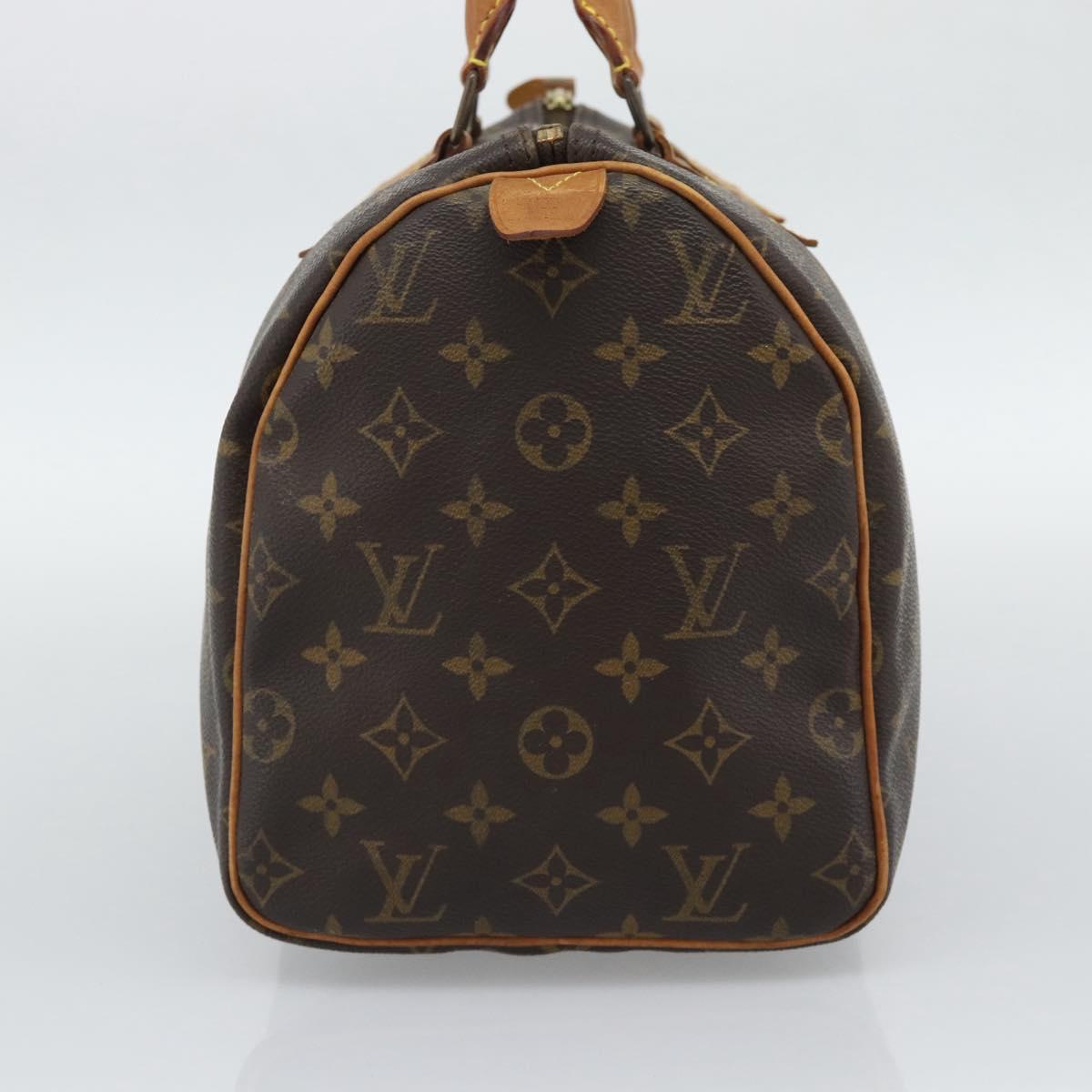LOUIS VUITTON Monogram Speedy 30 Hand Bag M41526 LV Auth ka5483