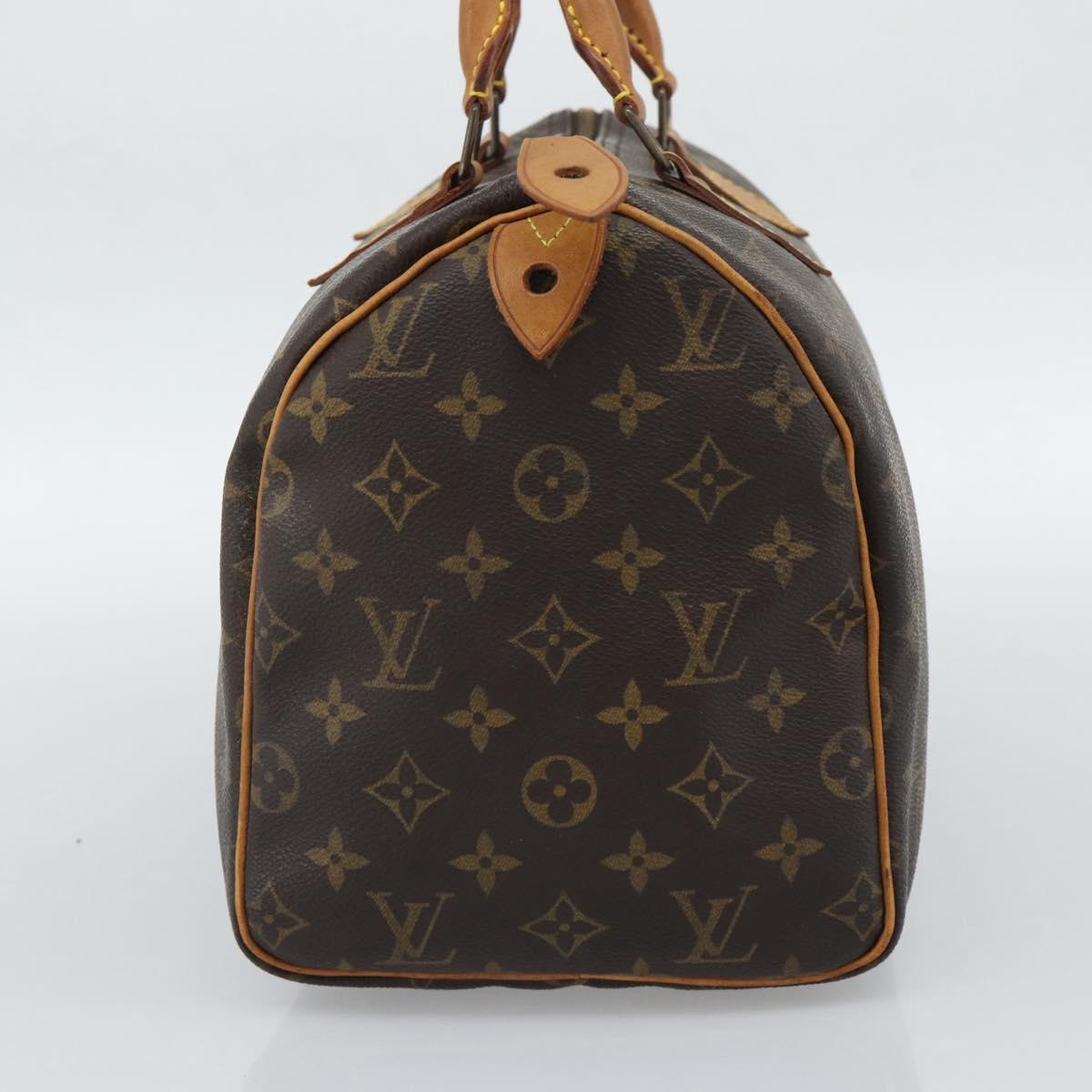 LOUIS VUITTON Monogram Speedy 30 Hand Bag M41526 LV Auth ka5483