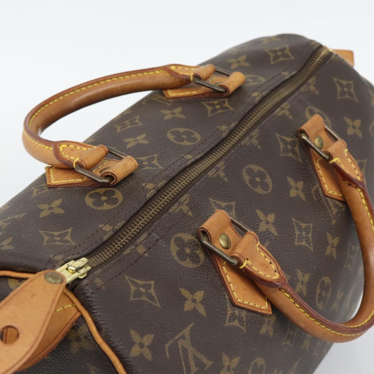 LOUIS VUITTON Monogram Speedy 30 Hand Bag M41526 LV Auth ka5483