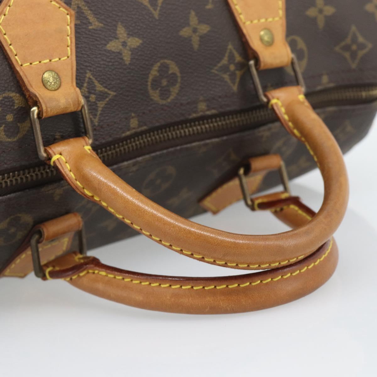 LOUIS VUITTON Monogram Speedy 30 Hand Bag M41526 LV Auth ka5483