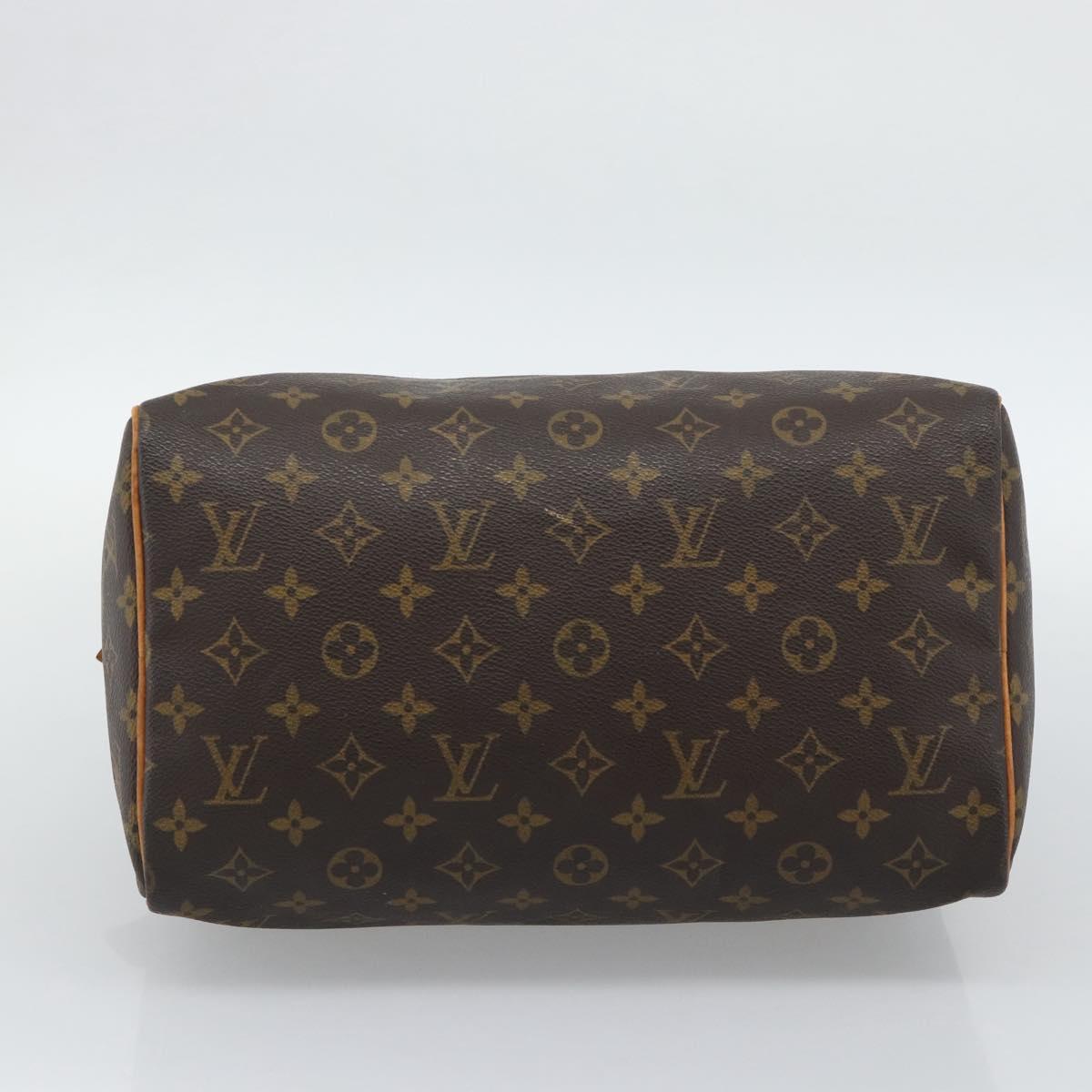 LOUIS VUITTON Monogram Speedy 30 Hand Bag M41526 LV Auth ka5483