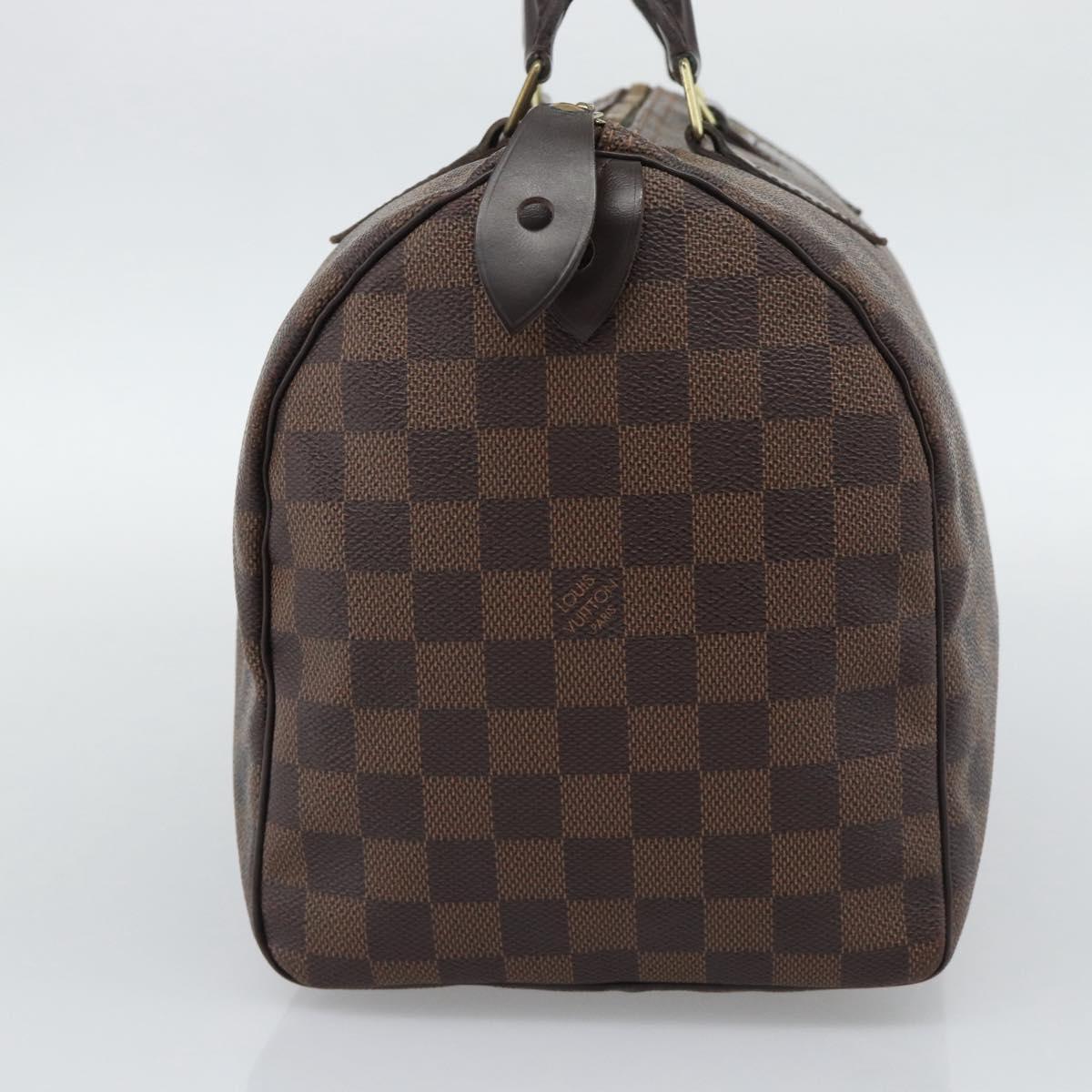 LOUIS VUITTON Damier Ebene Speedy 30 Hand Bag N41364 LV Auth ka5484
