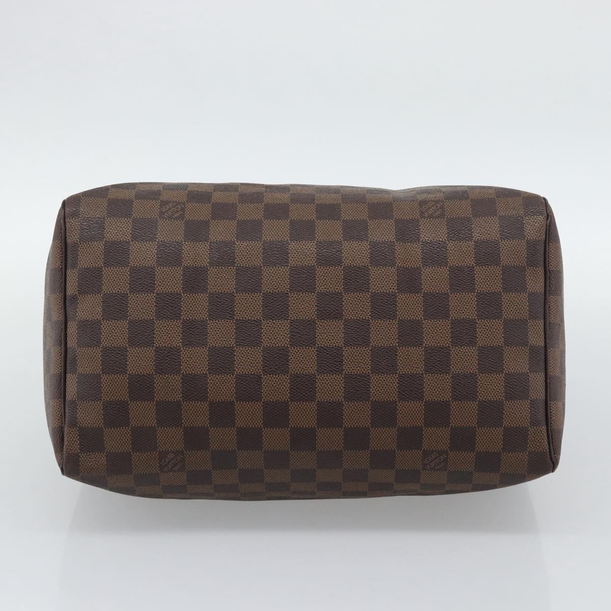 LOUIS VUITTON Damier Ebene Speedy 30 Hand Bag N41364 LV Auth ka5484