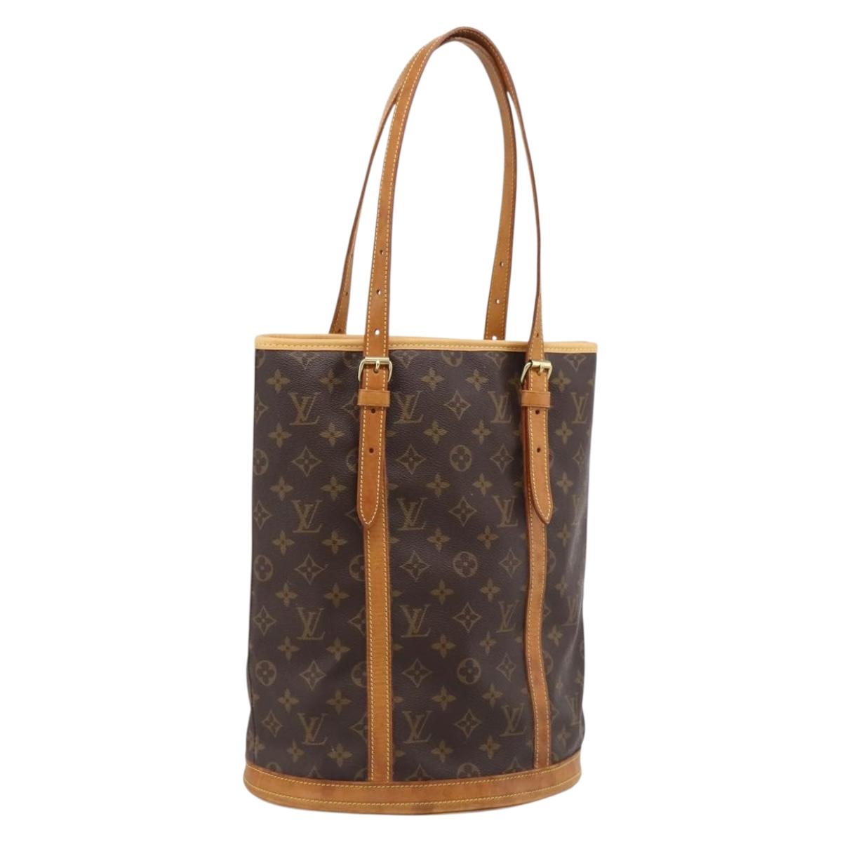 LOUIS VUITTON Monogram Bucket GM Shoulder Bag M42236 LV Auth ka5485