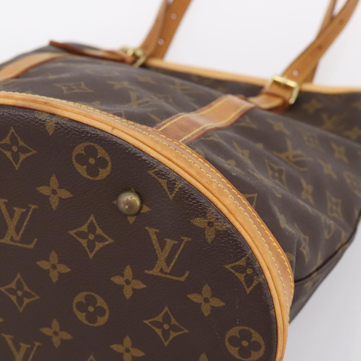 LOUIS VUITTON Monogram Bucket GM Shoulder Bag M42236 LV Auth ka5485
