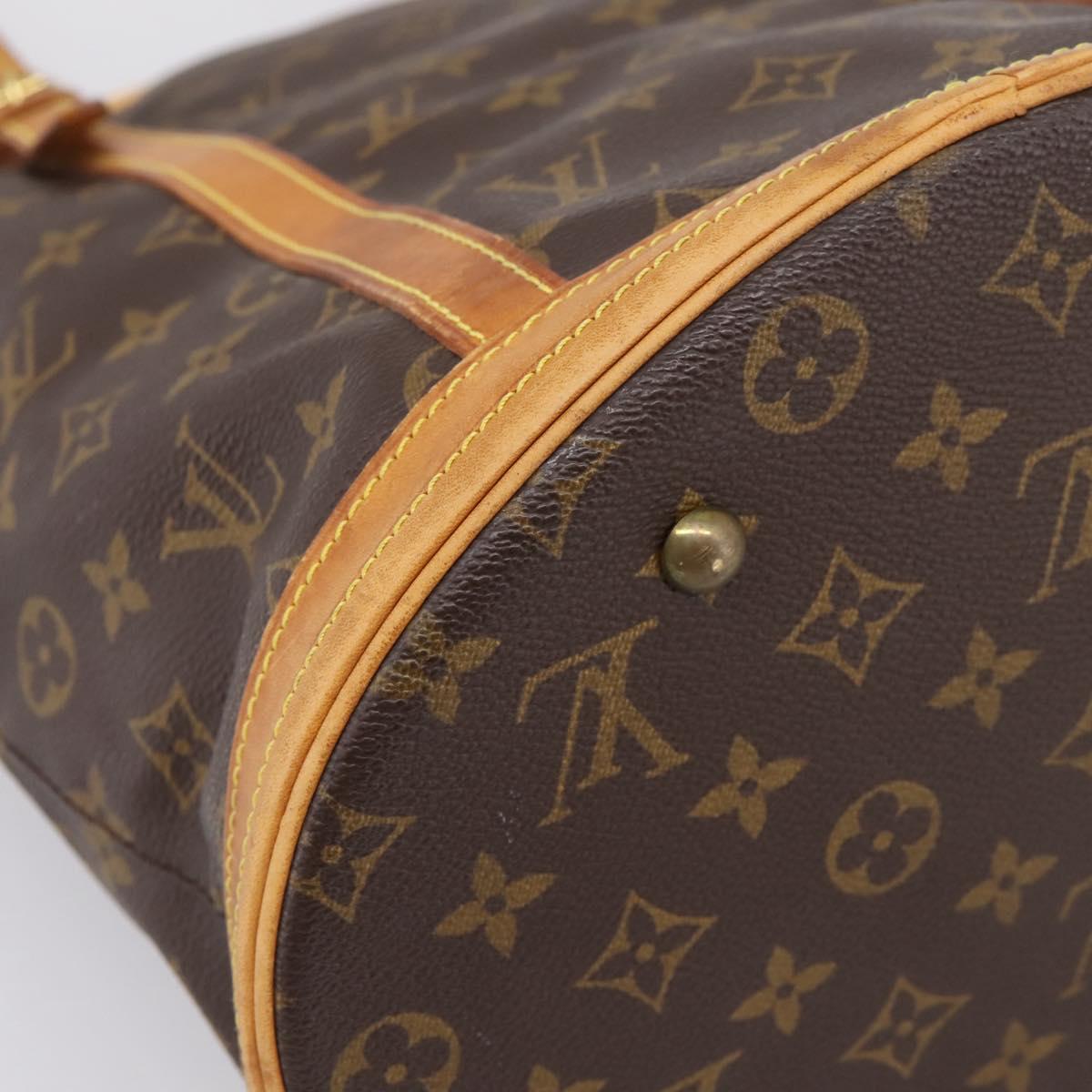 LOUIS VUITTON Monogram Bucket GM Shoulder Bag M42236 LV Auth ka5485
