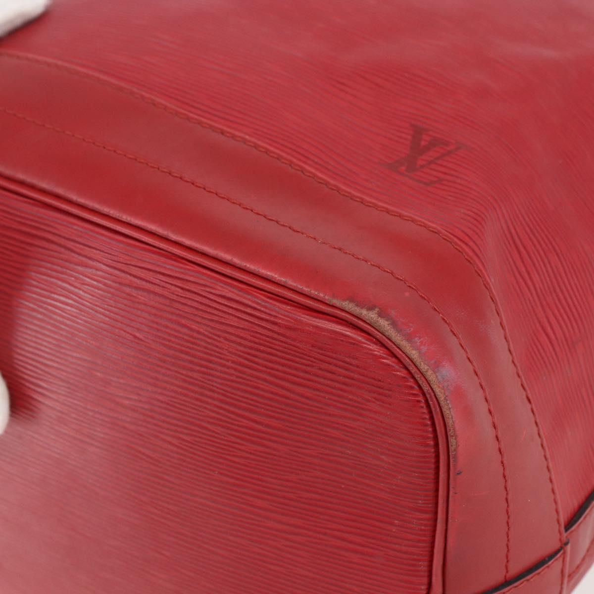 LOUIS VUITTON Epi Noe Shoulder Bag Red M44007 LV Auth ka549